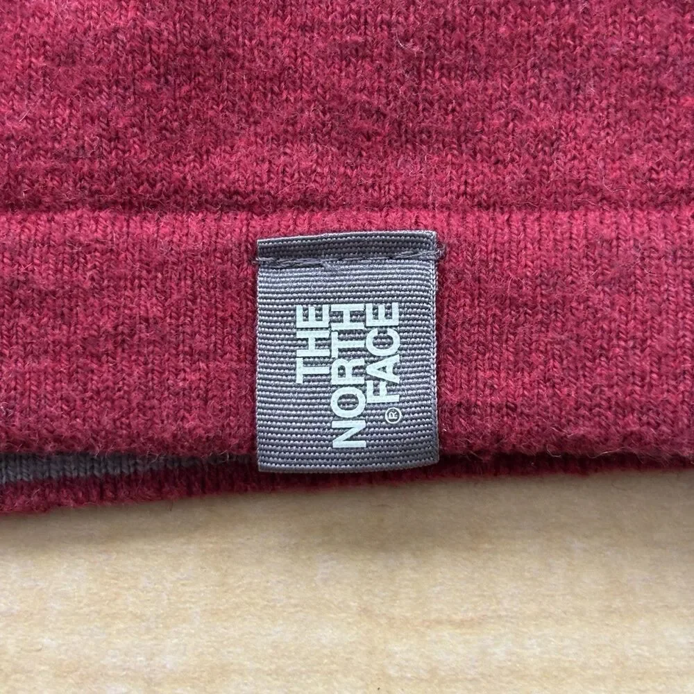 The North Face Men's 2XL Red 1/4 Zip Pullover Sweater Long sleeve Burgundy